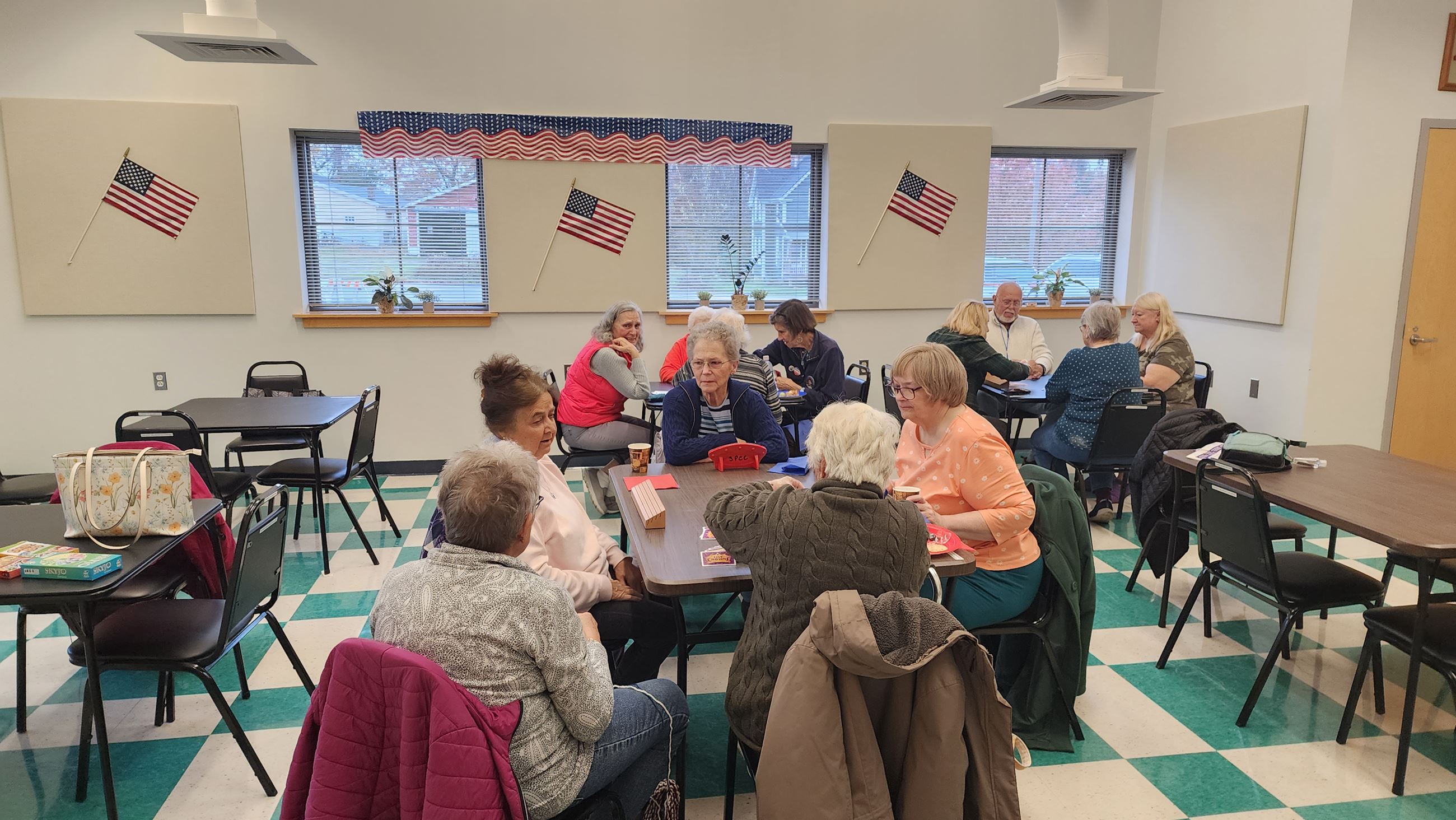 Senior Drop-in Center- Group, Cards