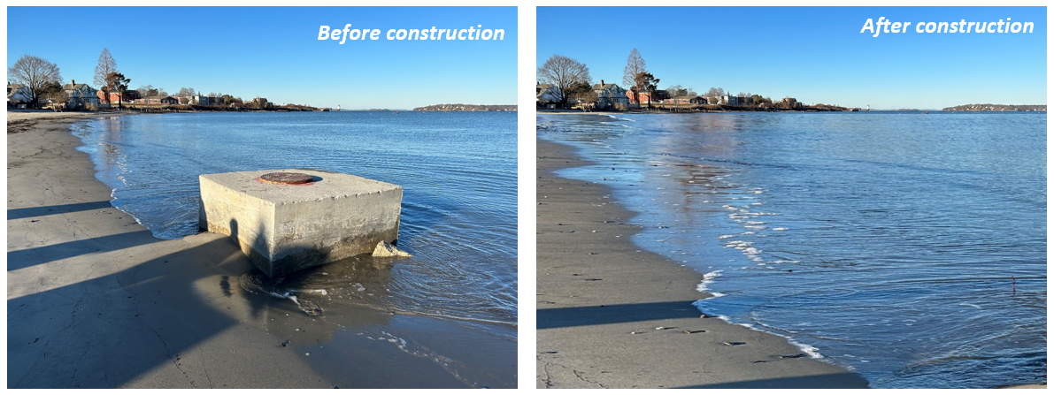 Willard Beach Manhole Map - December 2024 Project - Before and After